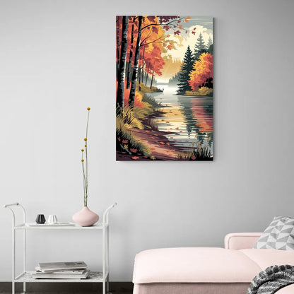 Ontario Autumn Colors - Canvas Wall Art Living Room