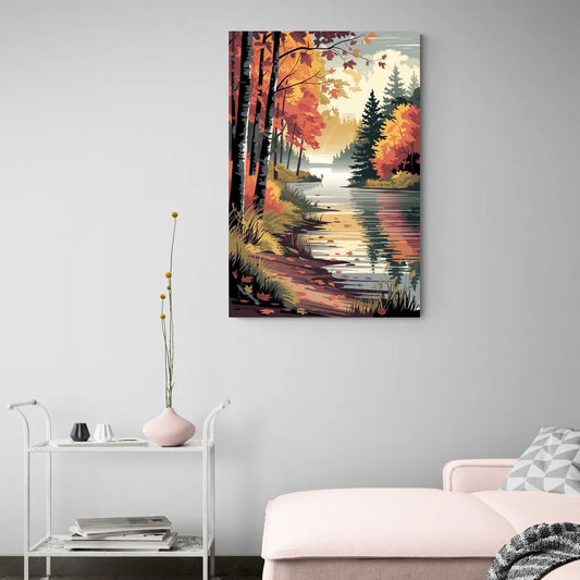 Ontario Autumn Colors - Canvas Wall Art Living Room