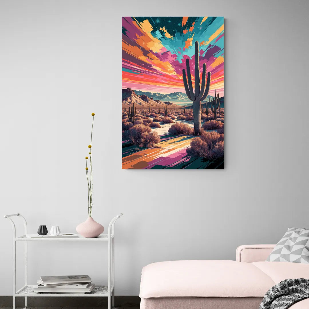 Chandler Desert Sunset - Canvas Wall Art Living Room