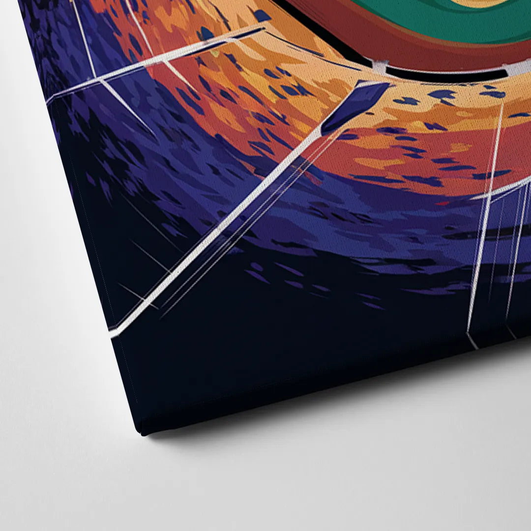 Anaheim Stadium Nights Canvas Close Up