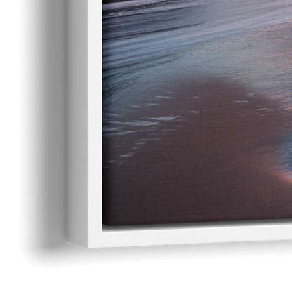 Bandon Rocky Shoreline - Close-Up White Frame Canvas