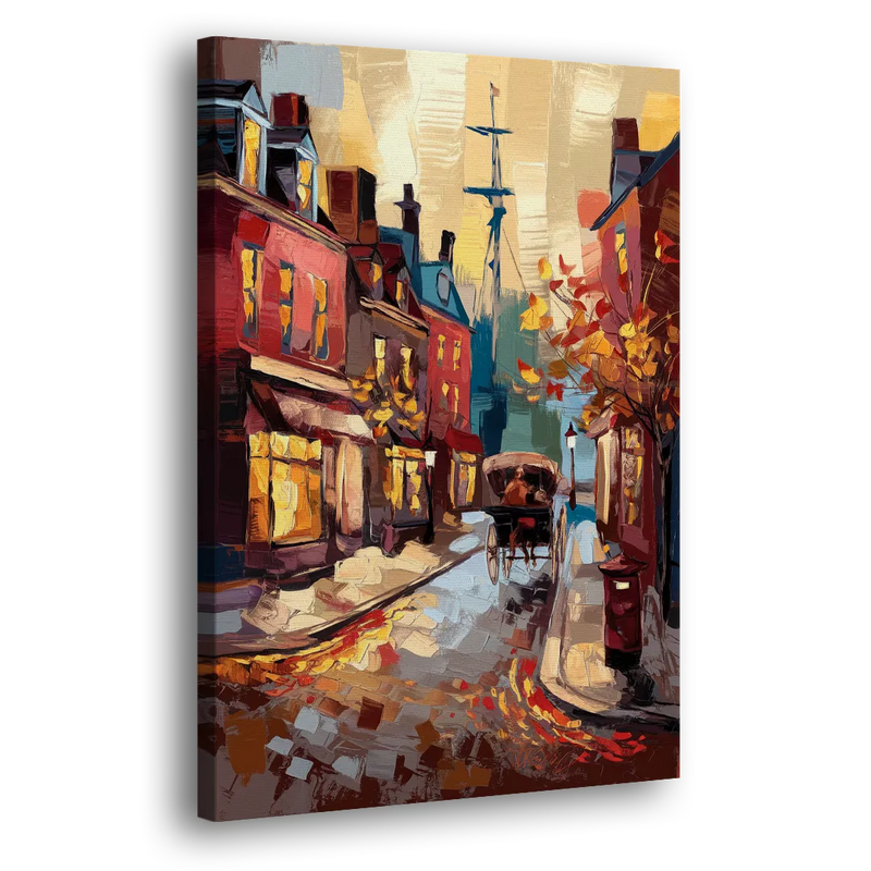 Salem New England Streets - Canvas Print Art Sides