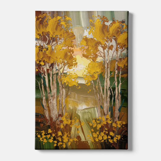 Aspen Golden Trees - Canvas Wall Art
