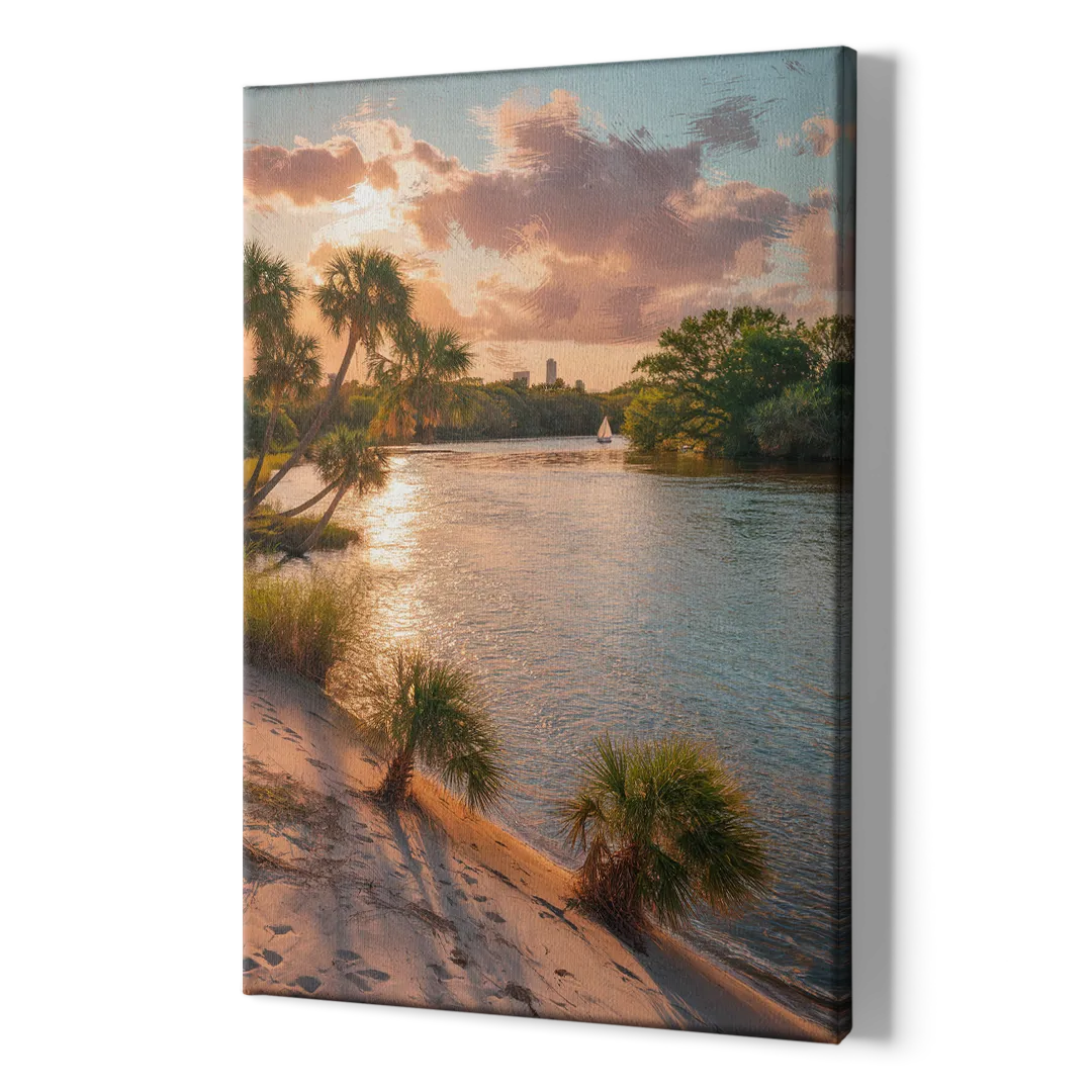 Jacksonville St. Johns River - Canvas Print Art Sides