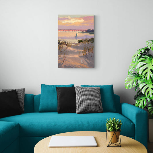 Virginia Beach Chesapeake Bay Views - Canvas Wall Art Living Room