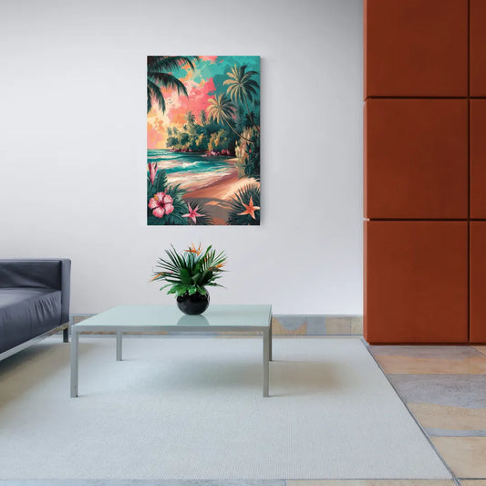 Key West Island Vibes - Canvas Wall Art Living Room