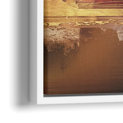 Omaha City Skyline - Close-Up White Frame Canvas