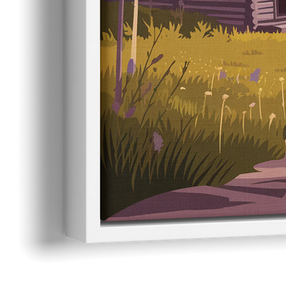 Jackson Hole Mountain Views - Close-Up White Frame Canvas