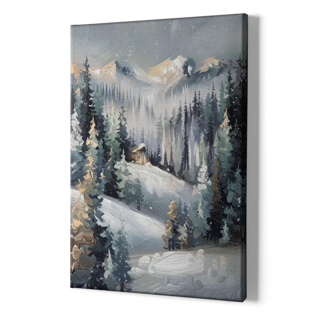 Vail Winter Wonderland - Canvas Print Art Sides