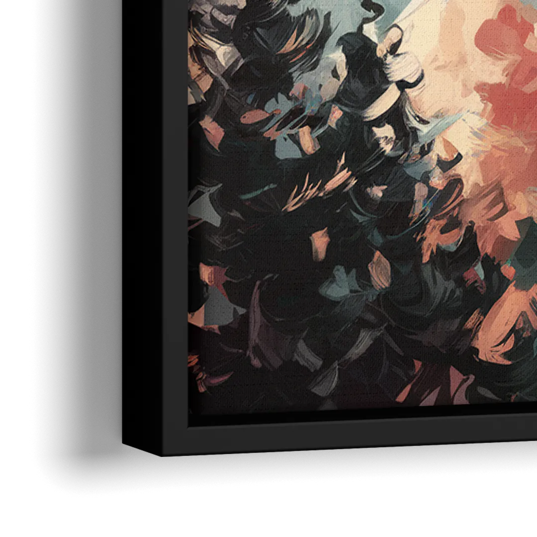 Fayetteville Ozark Mountains - Close-Up Black Frame Canvas