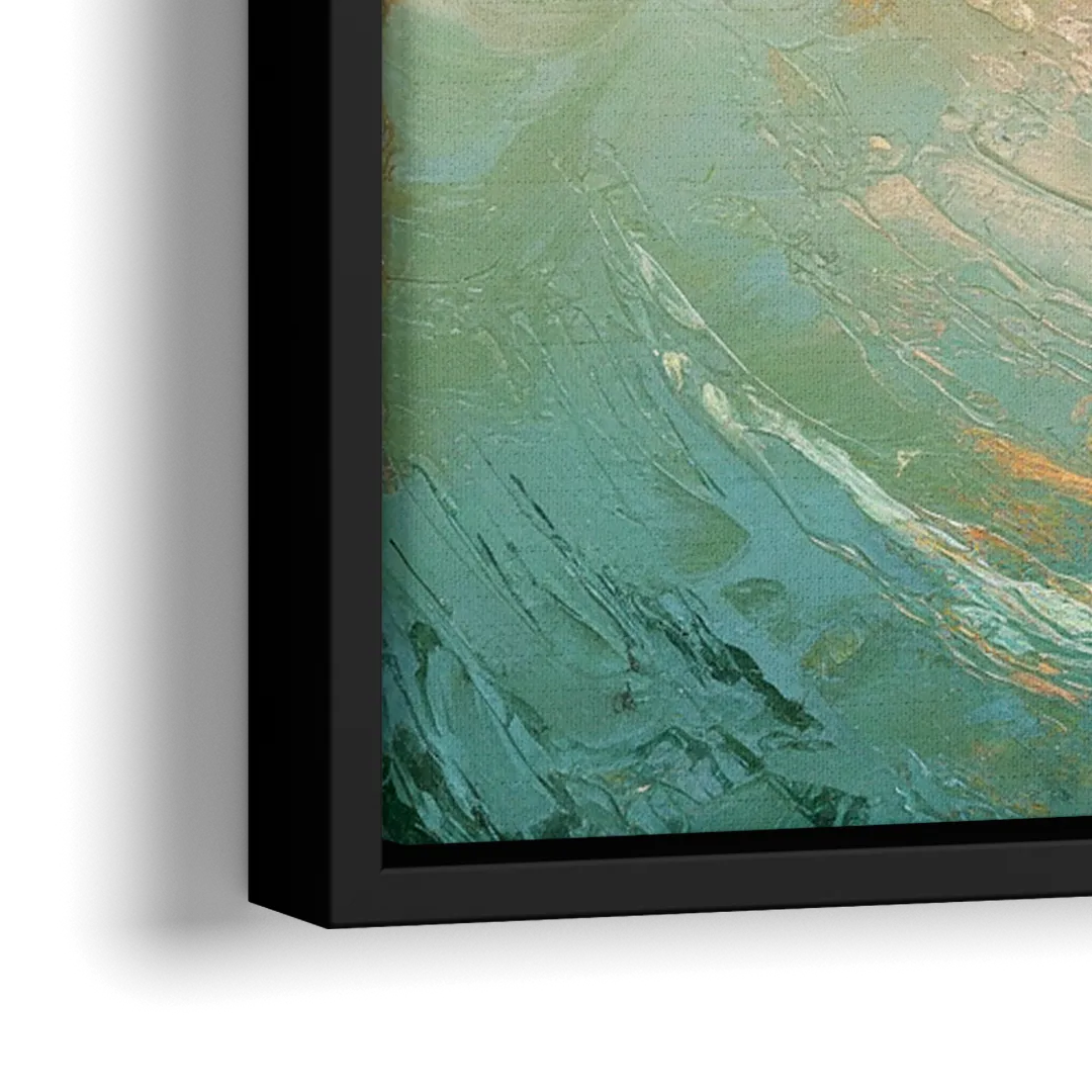 Dunedin Harbor View - Close-Up Black Frame Canvas