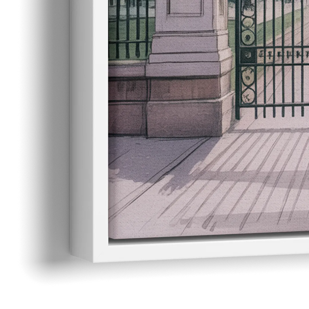 Trinity Bellwoods Park - Close-Up White Frame Canvas