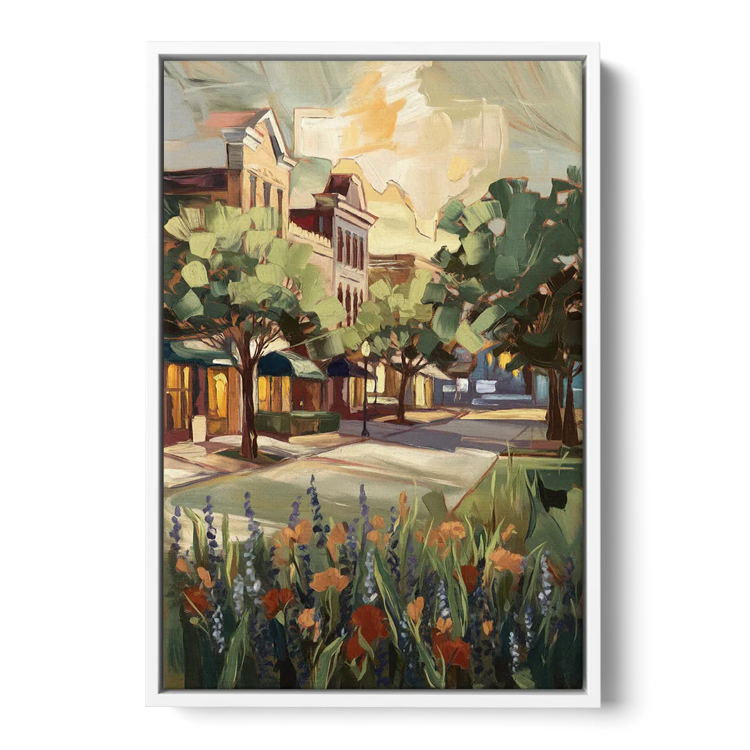 Garland Texas Pride - White Frame Canvas