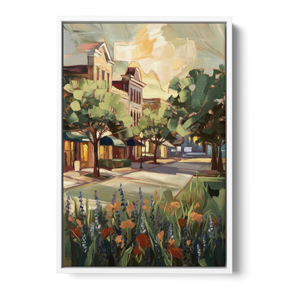 Garland Texas Pride - White Frame Canvas