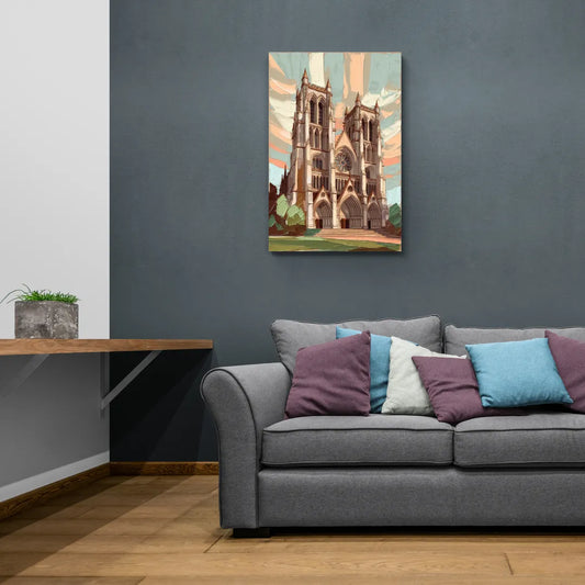 Washington National Cathedral - Canvas Wall Art Living Room