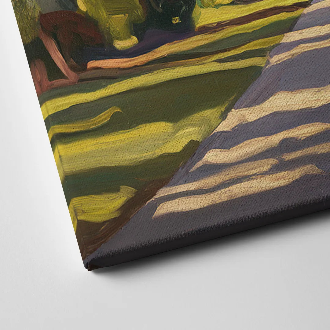 Savannah Oak Trees and Moss Canvas Close Up
