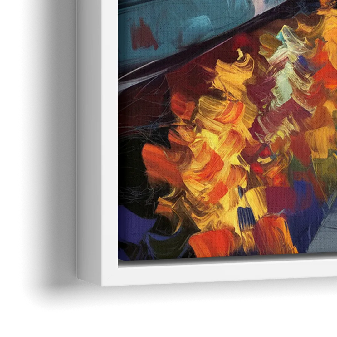 St. Petersburg Historic District - Close-Up White Frame Canvas