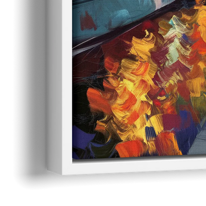 St. Petersburg Historic District - Close-Up White Frame Canvas