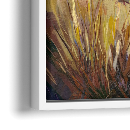 San Jose Scenic Sunset - Close-Up White Frame Canvas