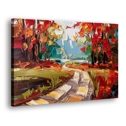 Durham Autumn Colors - Canvas Print Art Sides