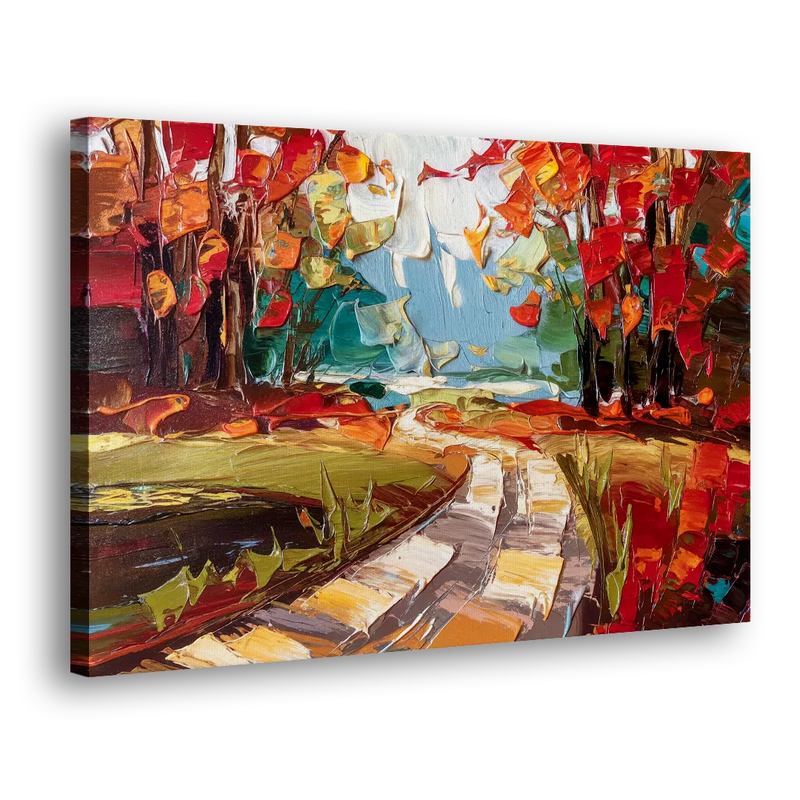 Durham Autumn Colors - Canvas Print Art Sides