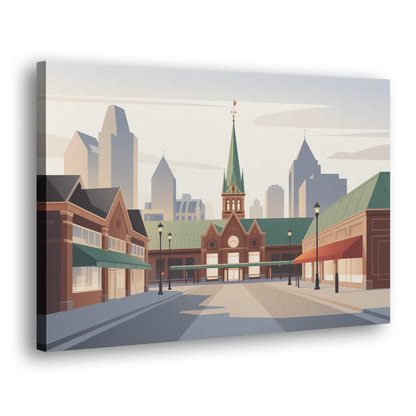 ByWard Market Charm - Canvas Print Art Sides