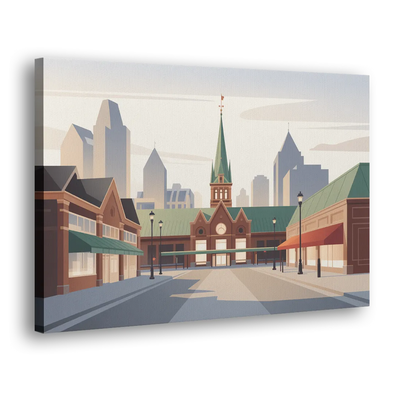 ByWard Market Charm - Canvas Print Art Sides