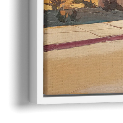 Marfa Roadside Charm - Close-Up White Frame Canvas