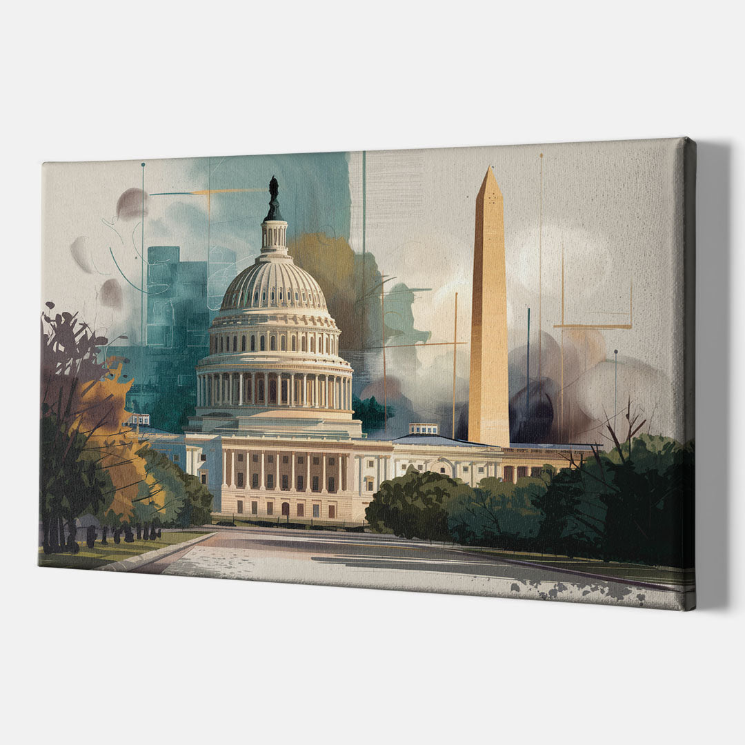 Washington Dc Architecture - Canvas Wall Art Indoor