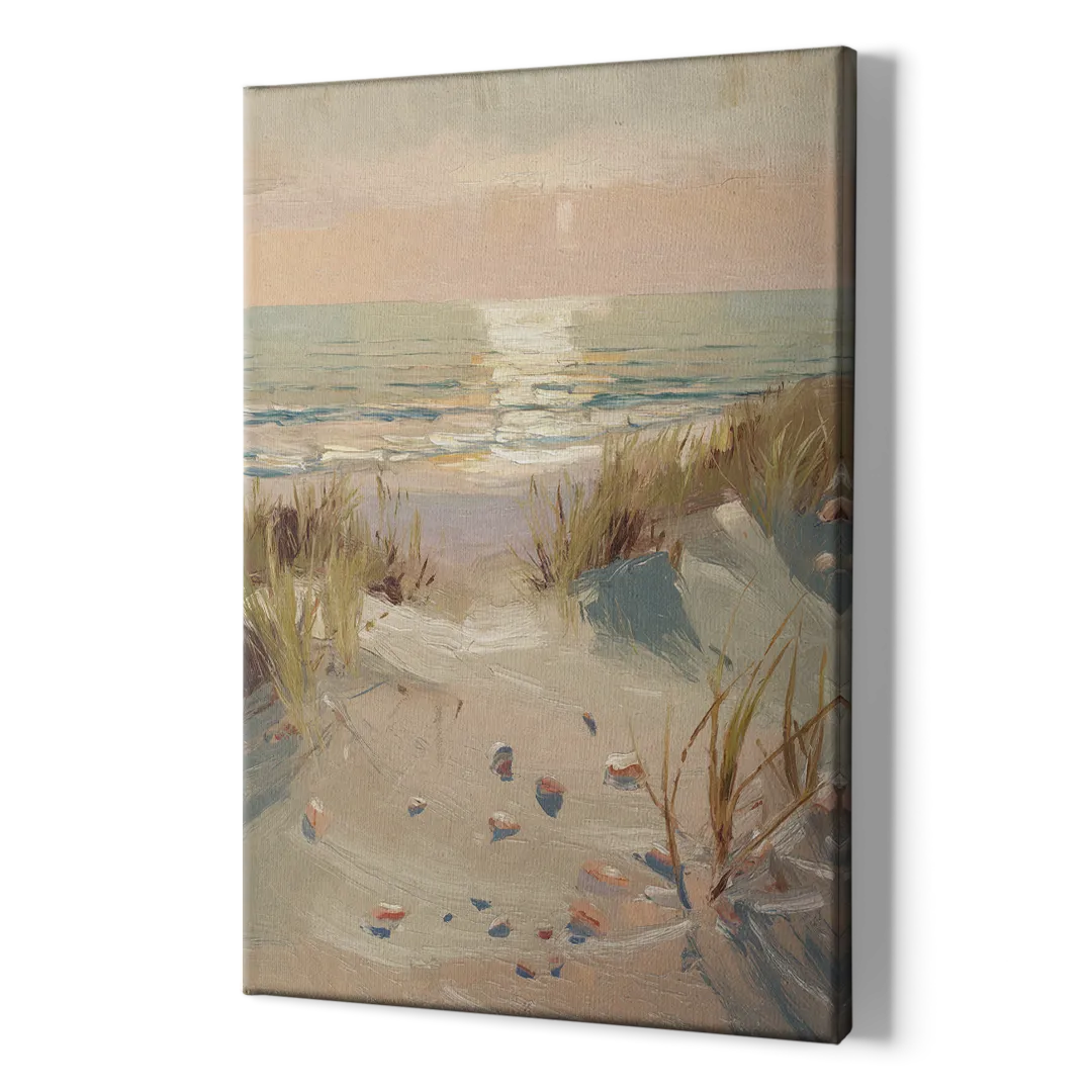 Norfolk Oceanfront Serenity - Canvas Print Art Sides