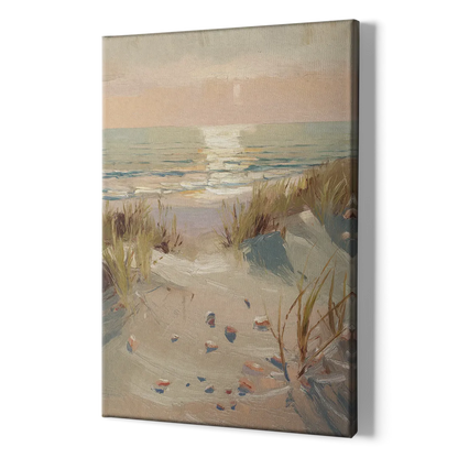 Norfolk Oceanfront Serenity - Canvas Print Art Sides