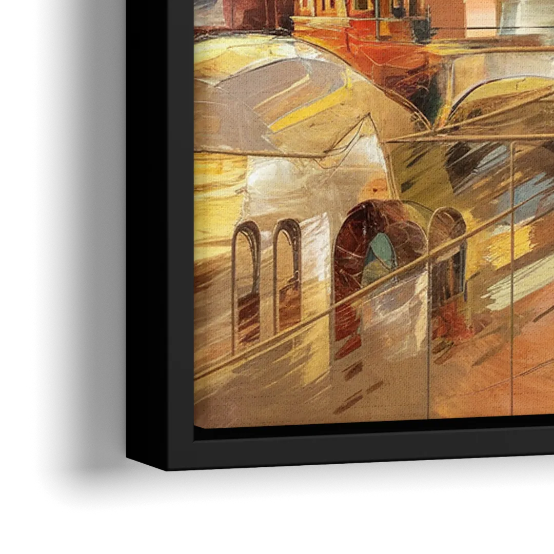 San Jose Historic Landmarks - Close-Up Black Frame Canvas