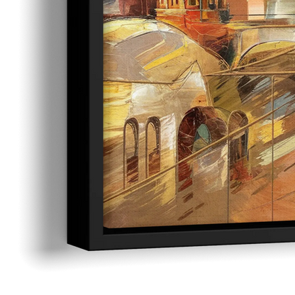 San Jose Historic Landmarks - Close-Up Black Frame Canvas
