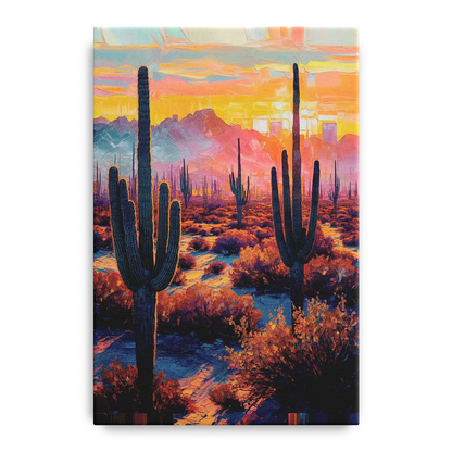 Phoenix Arizona Sunset Glow - Canvas Wall Art
