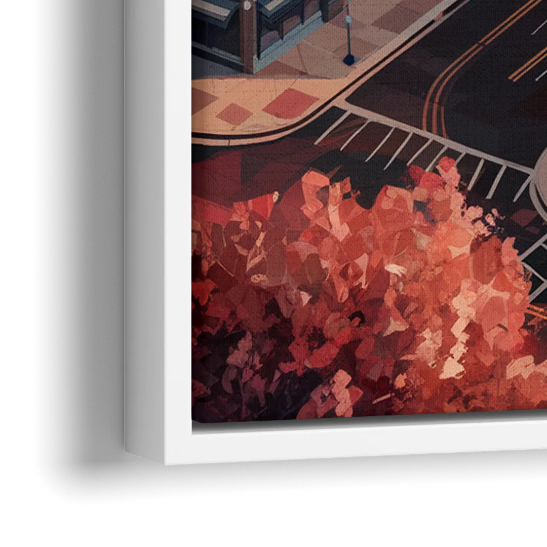 Springfield Historic Downtown - Close-Up White Frame Canvas