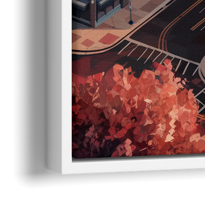 Springfield Historic Downtown - Close-Up White Frame Canvas