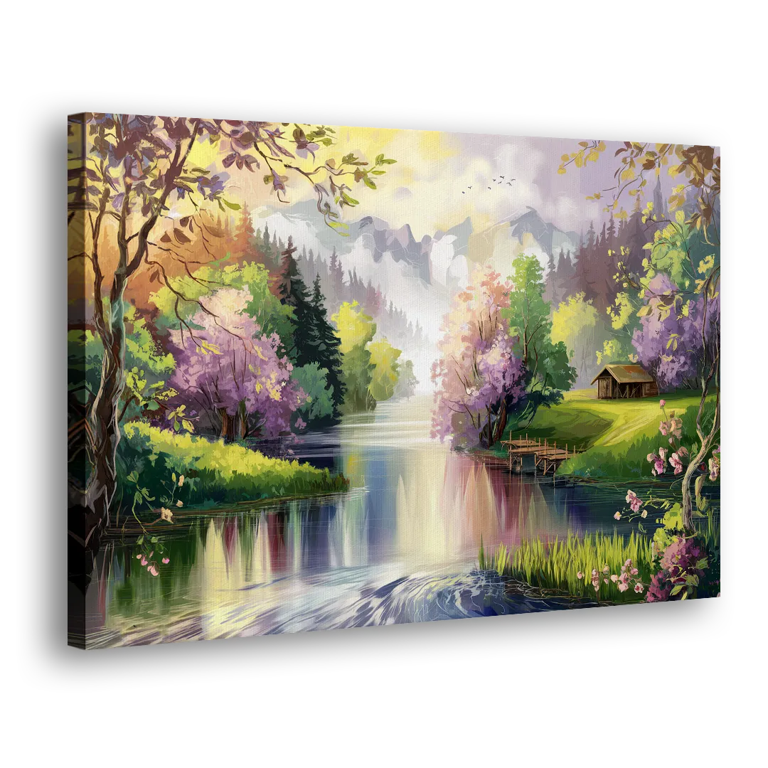 New Hope Scenic River Views - Canvas Print Art Sides