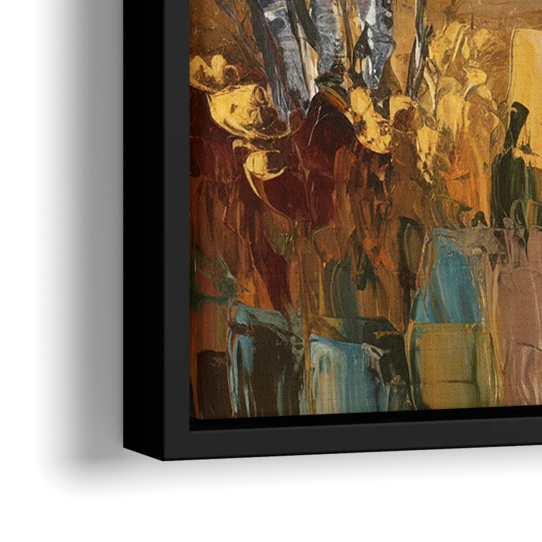 Vail Aspen Forest - Close-Up Black Frame Canvas