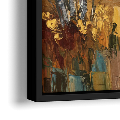 Vail Aspen Forest - Close-Up Black Frame Canvas