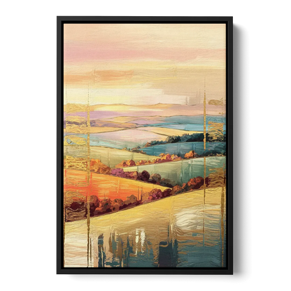 Burlington Scenic Horizons - Black Frame Canvas