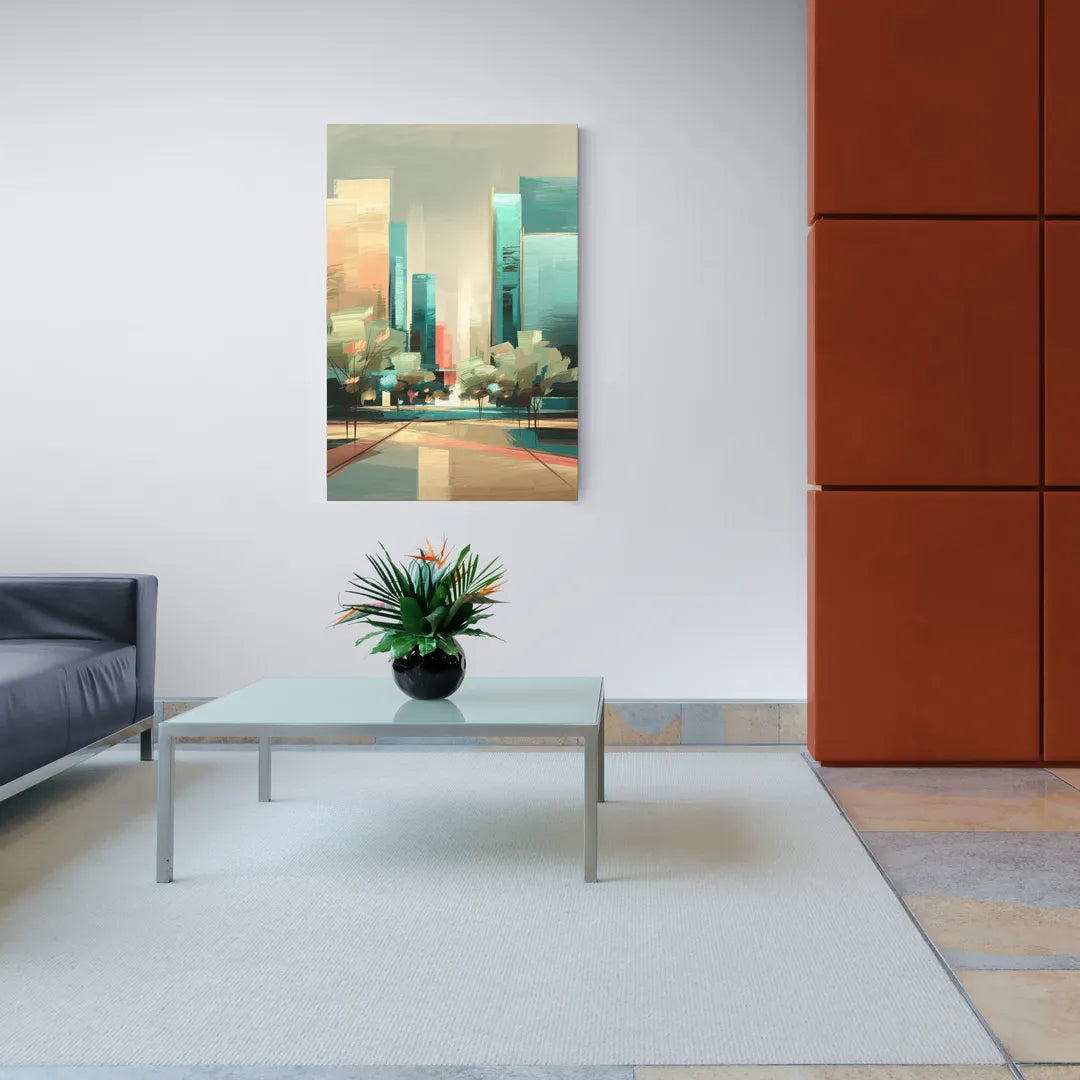 Dallas Arts District - Canvas Wall Art Living Room