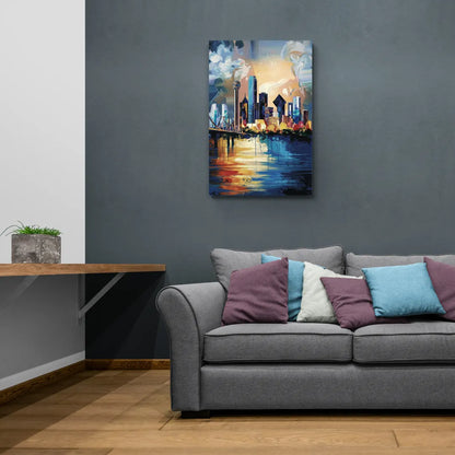 Dallas Unique Perspectives - Canvas Wall Art Living Room