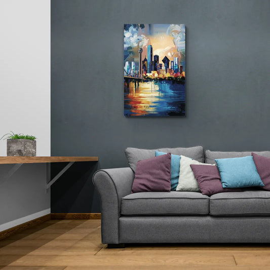 Dallas Unique Perspectives - Canvas Wall Art Living Room