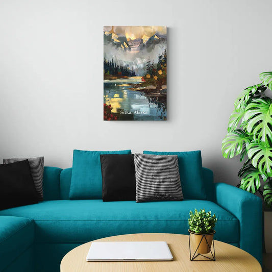 Sitka Scenic Reflections - Canvas Wall Art Living Room