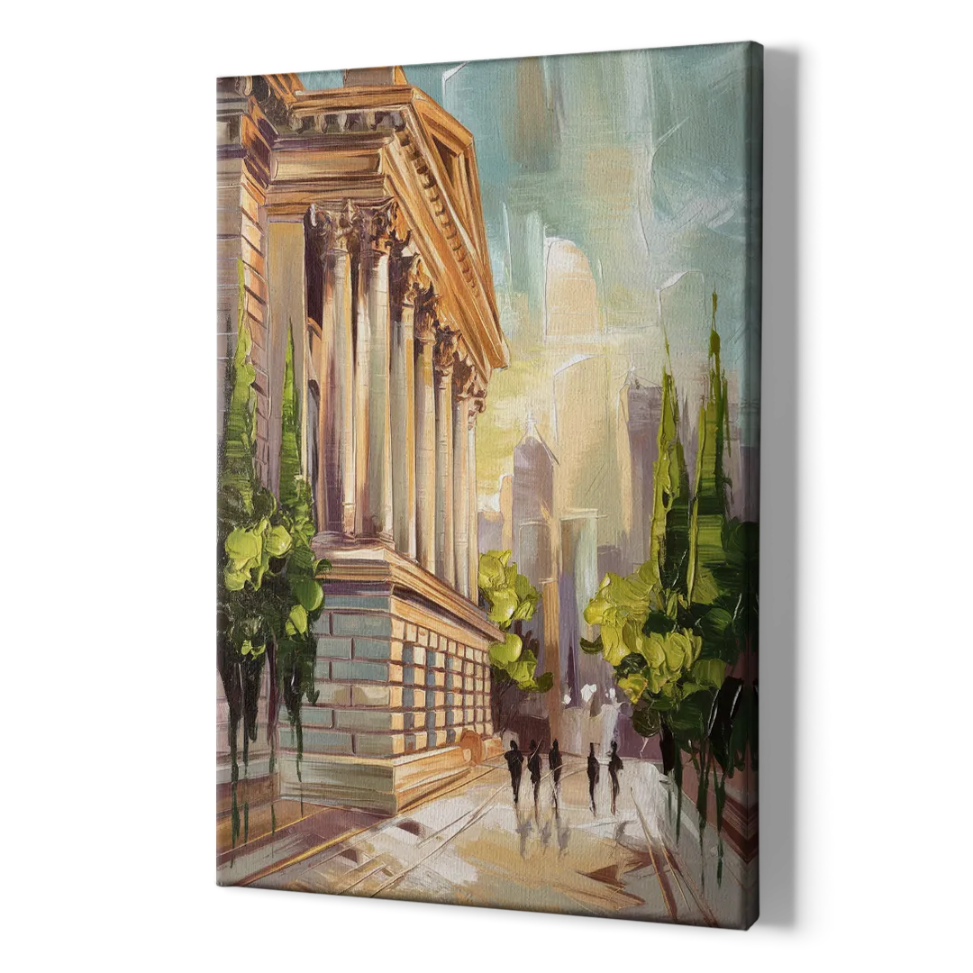 Greensboro Historic Architecture - Canvas Print Art Sides