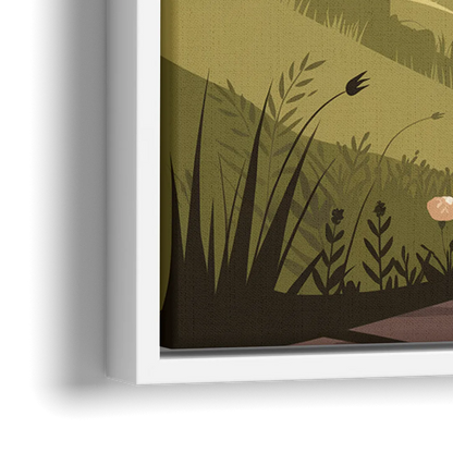 Omaha Nature Trails - Close-Up White Frame Canvas