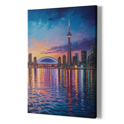Polson Pier Toronto View - Canvas Print Art Sides