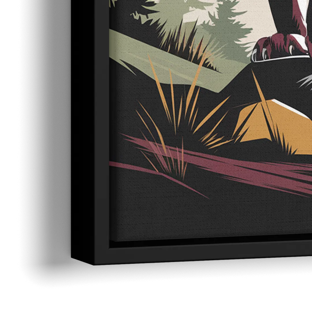 Washington State Cougars Pride - Close-Up Black Frame Canvas