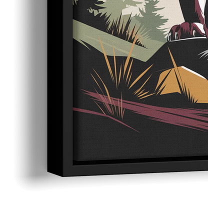 Washington State Cougars Pride - Close-Up Black Frame Canvas
