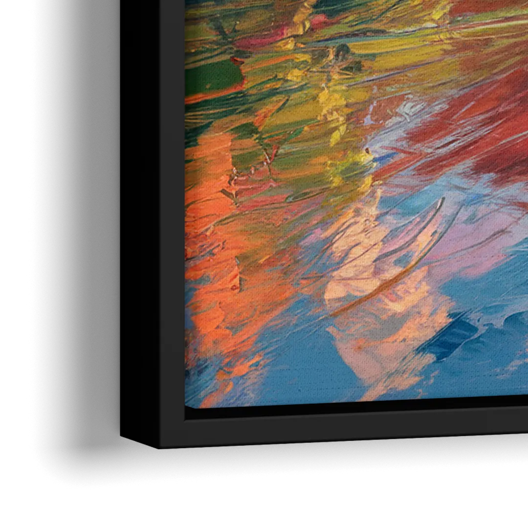 Sedona Scenic Canyon Vibes - Close-Up Black Frame Canvas